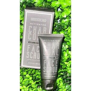 2 Count Beekman 1802 Activated Charcoal Antioxidant Face Scrub 2 fl oz NIB